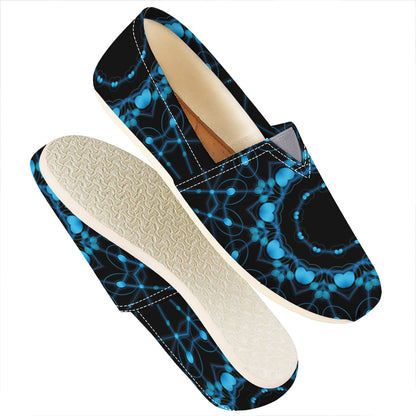 Dark Blue Kaleidoscope Print Casual Shoes