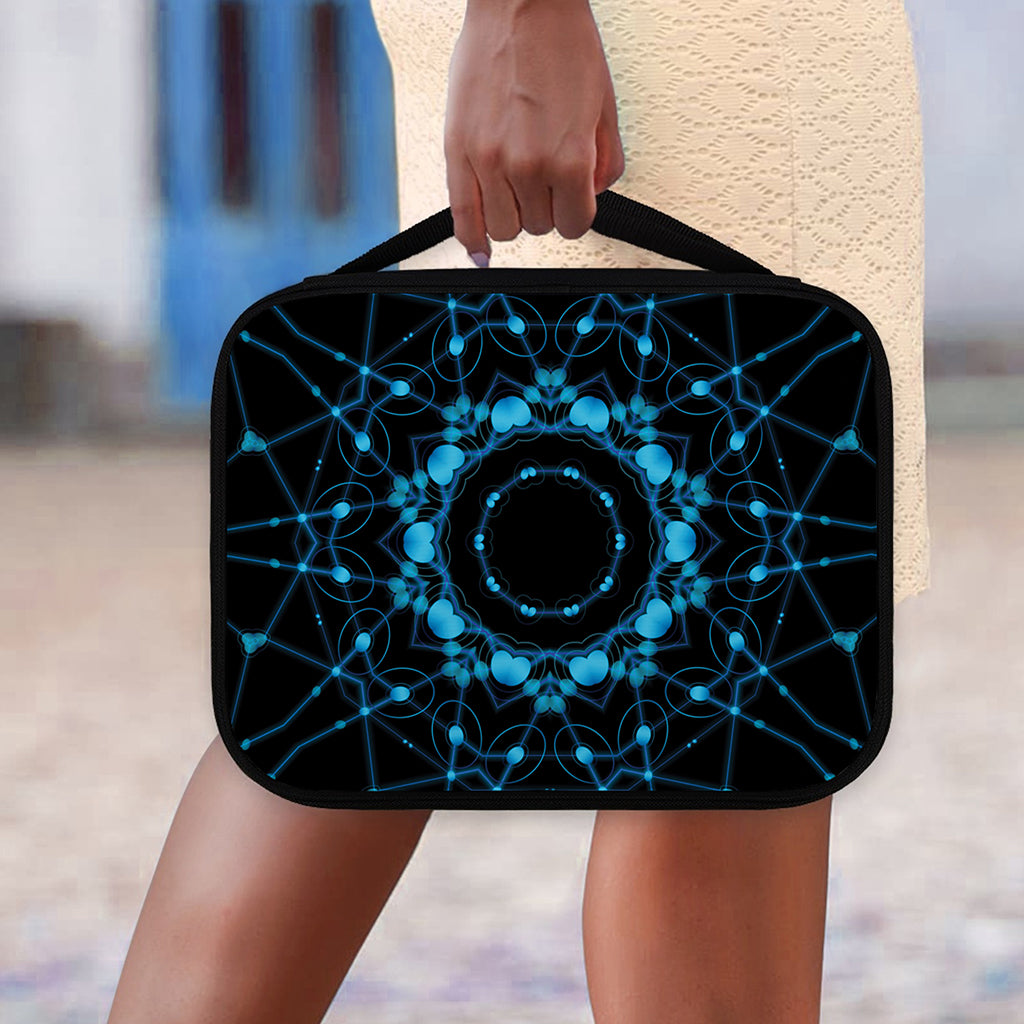 Dark Blue Kaleidoscope Print Classic Bible Case