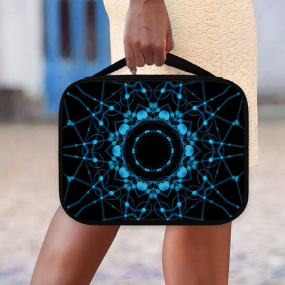 Dark Blue Kaleidoscope Print Classic Bible Case