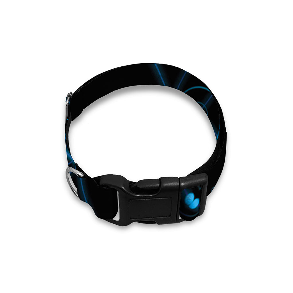 Dark Blue Kaleidoscope Print Dog Collar