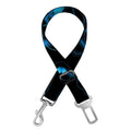 Dark Blue Kaleidoscope Print Dog Seat Belt