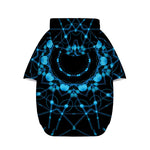 Dark Blue Kaleidoscope Print Dog Zip Up Hoodie