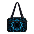 Dark Blue Kaleidoscope Print Double Strap Bible Bag