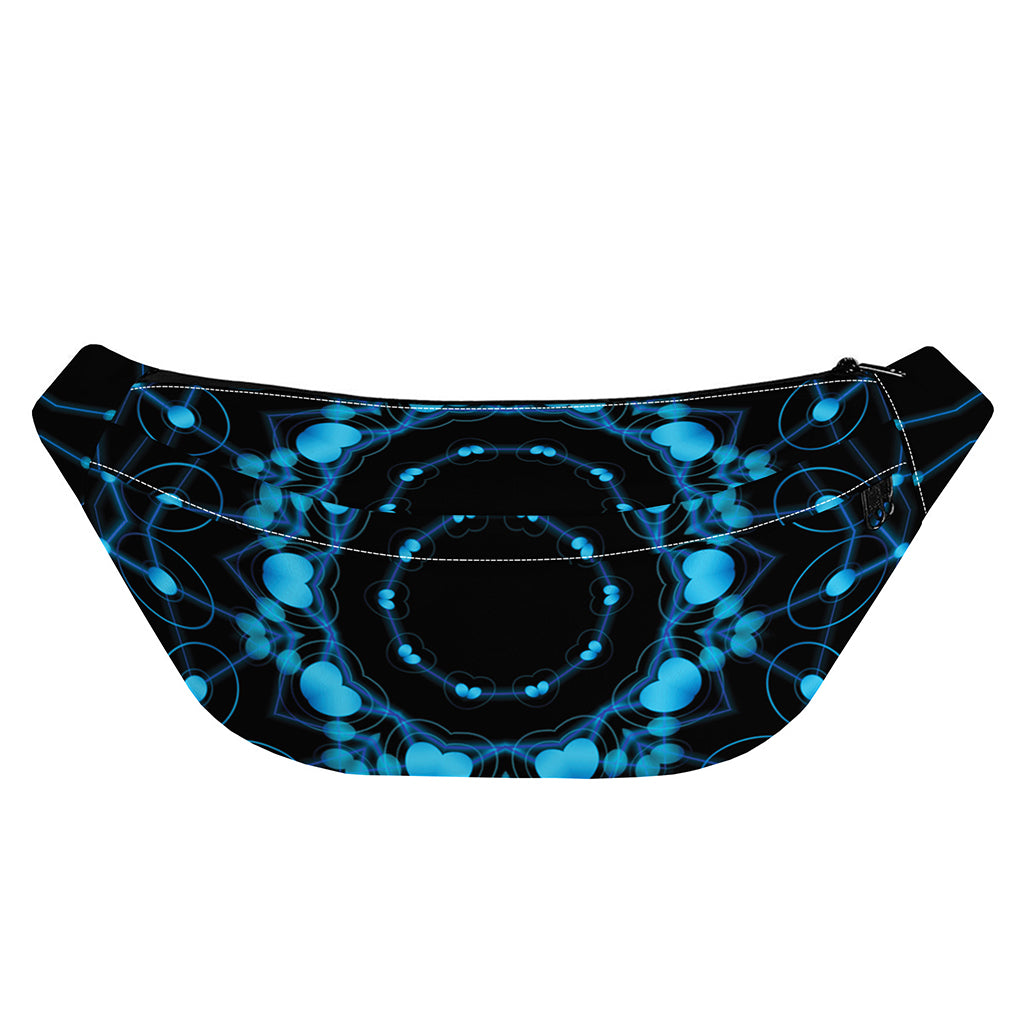 Dark Blue Kaleidoscope Print Fanny Pack