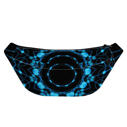 Dark Blue Kaleidoscope Print Fanny Pack