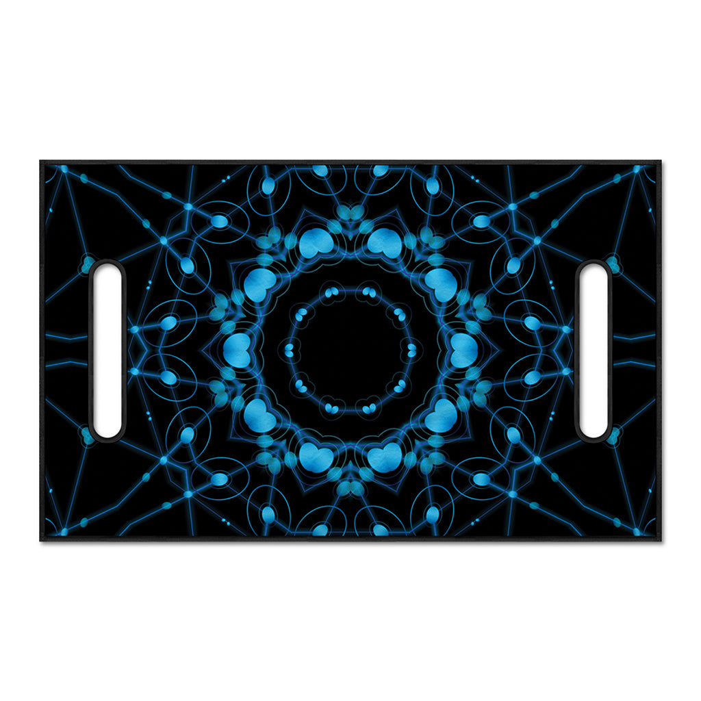 Dark Blue Kaleidoscope Print Golf Cart Seat Cover