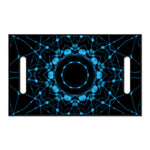 Dark Blue Kaleidoscope Print Golf Cart Seat Cover
