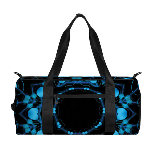 Dark Blue Kaleidoscope Print Gym Bag