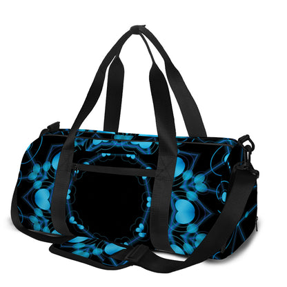 Dark Blue Kaleidoscope Print Gym Bag