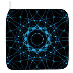 Dark Blue Kaleidoscope Print Hand Towel