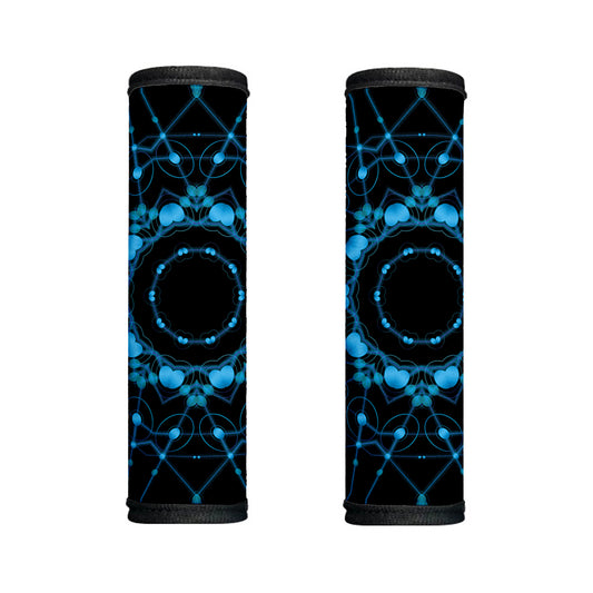 Dark Blue Kaleidoscope Print Handle Covers