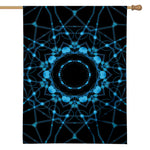 Dark Blue Kaleidoscope Print House Flag
