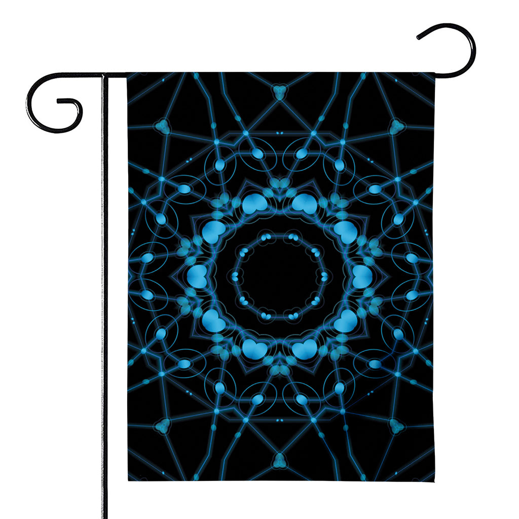 Dark Blue Kaleidoscope Print House Flag