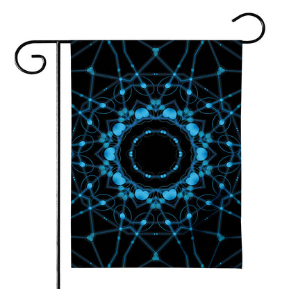 Dark Blue Kaleidoscope Print House Flag