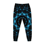 Dark Blue Kaleidoscope Print Jogger Pants