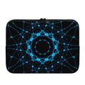 Dark Blue Kaleidoscope Print Laptop Sleeve