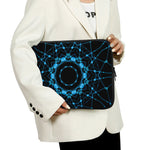 Dark Blue Kaleidoscope Print Laptop Sleeve