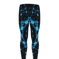 Dark Blue Kaleidoscope Print Men's Leggings