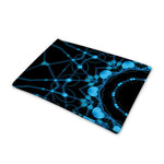 Dark Blue Kaleidoscope Print Pet Cooling Mat Cover