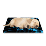 Dark Blue Kaleidoscope Print Pet Cooling Mat Cover
