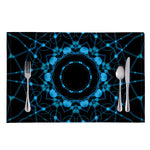Dark Blue Kaleidoscope Print Placemat