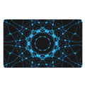 Dark Blue Kaleidoscope Print Polyester Doormat