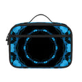 Dark Blue Kaleidoscope Print Portable Lunch Bag