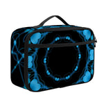 Dark Blue Kaleidoscope Print Portable Lunch Bag