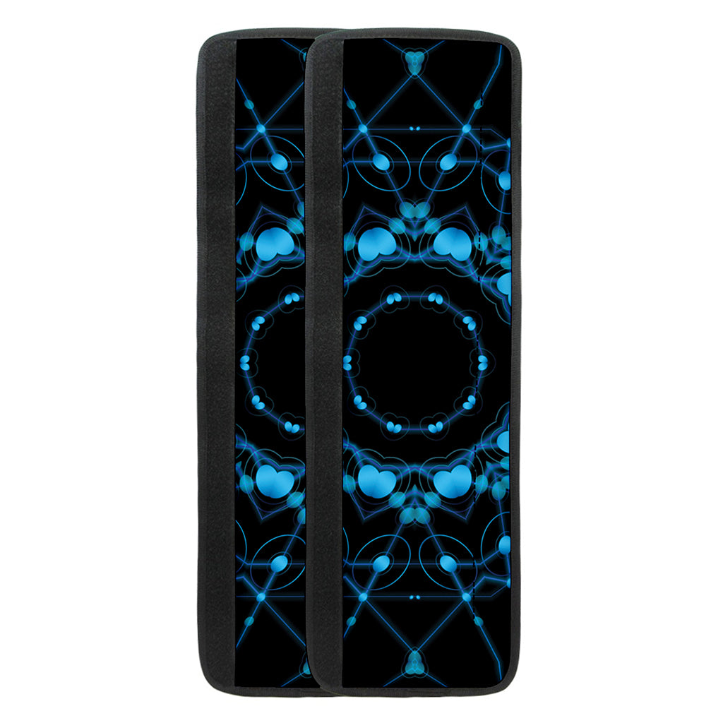 Dark Blue Kaleidoscope Print Refrigerator Handle Covers