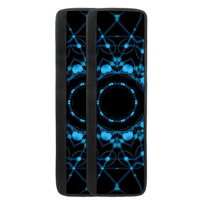 Dark Blue Kaleidoscope Print Refrigerator Handle Covers