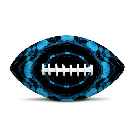 Dark Blue Kaleidoscope Print Rugby Ball