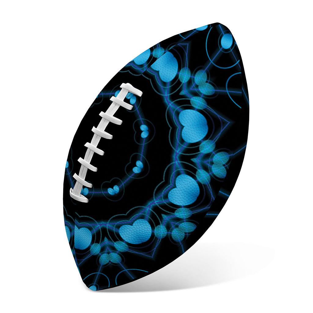 Dark Blue Kaleidoscope Print Rugby Ball