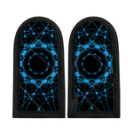 Dark Blue Kaleidoscope Print Skillet Handle Cover