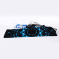 Dark Blue Kaleidoscope Print Sports Towel