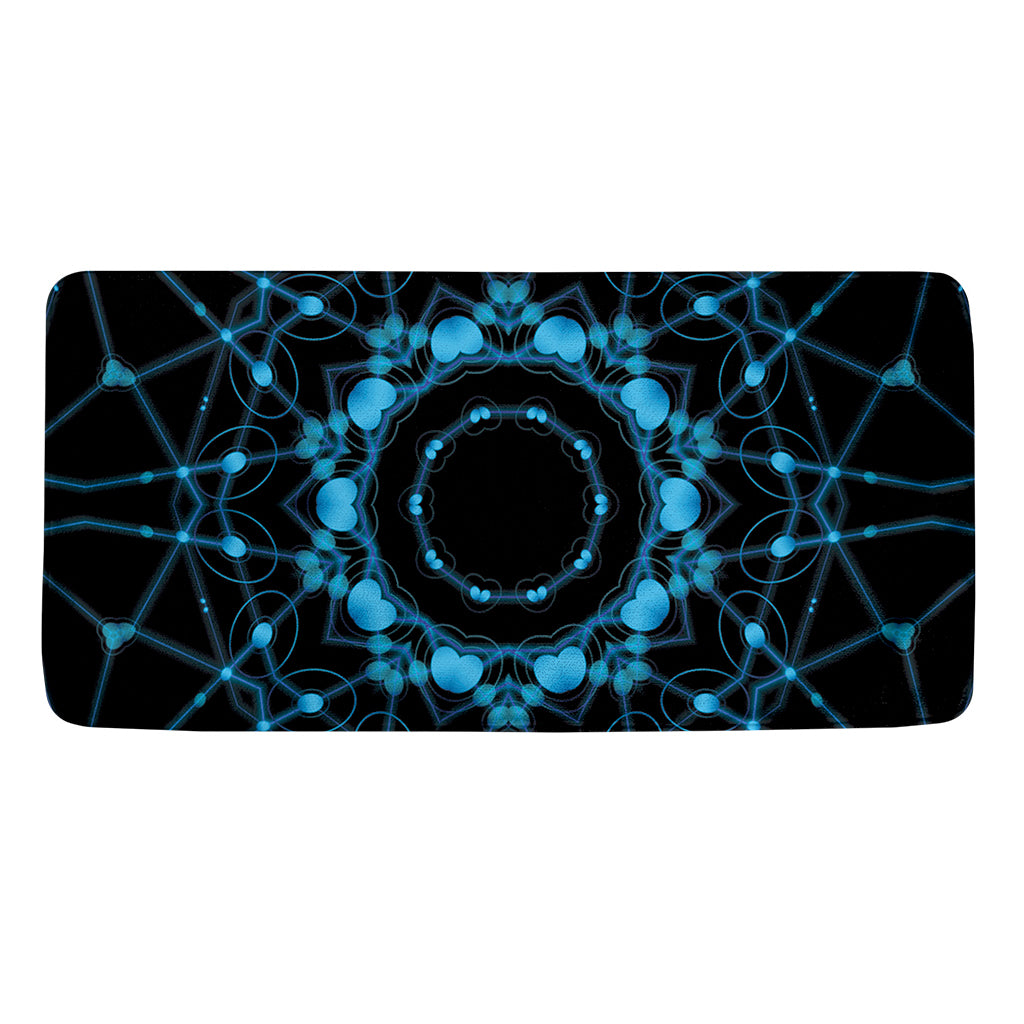 Dark Blue Kaleidoscope Print Towel