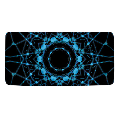 Dark Blue Kaleidoscope Print Towel