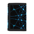 Dark Blue Kaleidoscope Print Trifold Wallet
