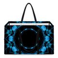 Dark Blue Kaleidoscope Print Utility Tote Bag