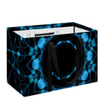 Dark Blue Kaleidoscope Print Utility Tote Bag