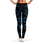 Dark Blue Kaleidoscope Print Women's Leggings