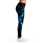Dark Blue Kaleidoscope Print Women's Leggings