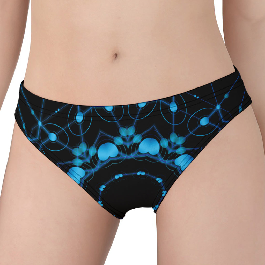 Dark Blue Kaleidoscope Print Women's Panties