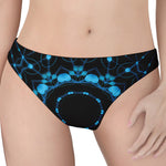 Dark Blue Kaleidoscope Print Women's Thong