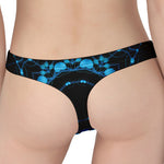 Dark Blue Kaleidoscope Print Women's Thong