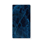 Dark Blue Marble Print Baby Crib Sheet