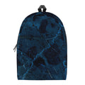 Dark Blue Marble Print School Backpack