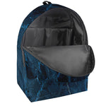 Dark Blue Marble Print Backpack
