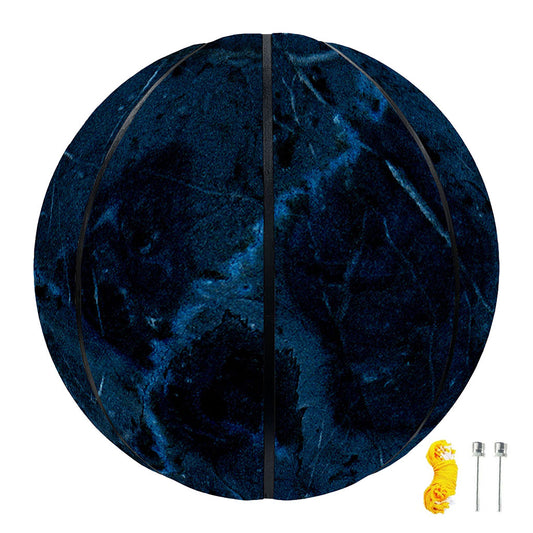 Dark Blue Marble Print Basketball