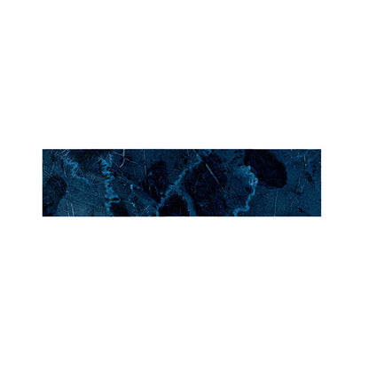 Dark Blue Marble Print Bed Runner