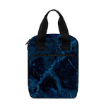 Dark Blue Marble Print Bible Tote Bag